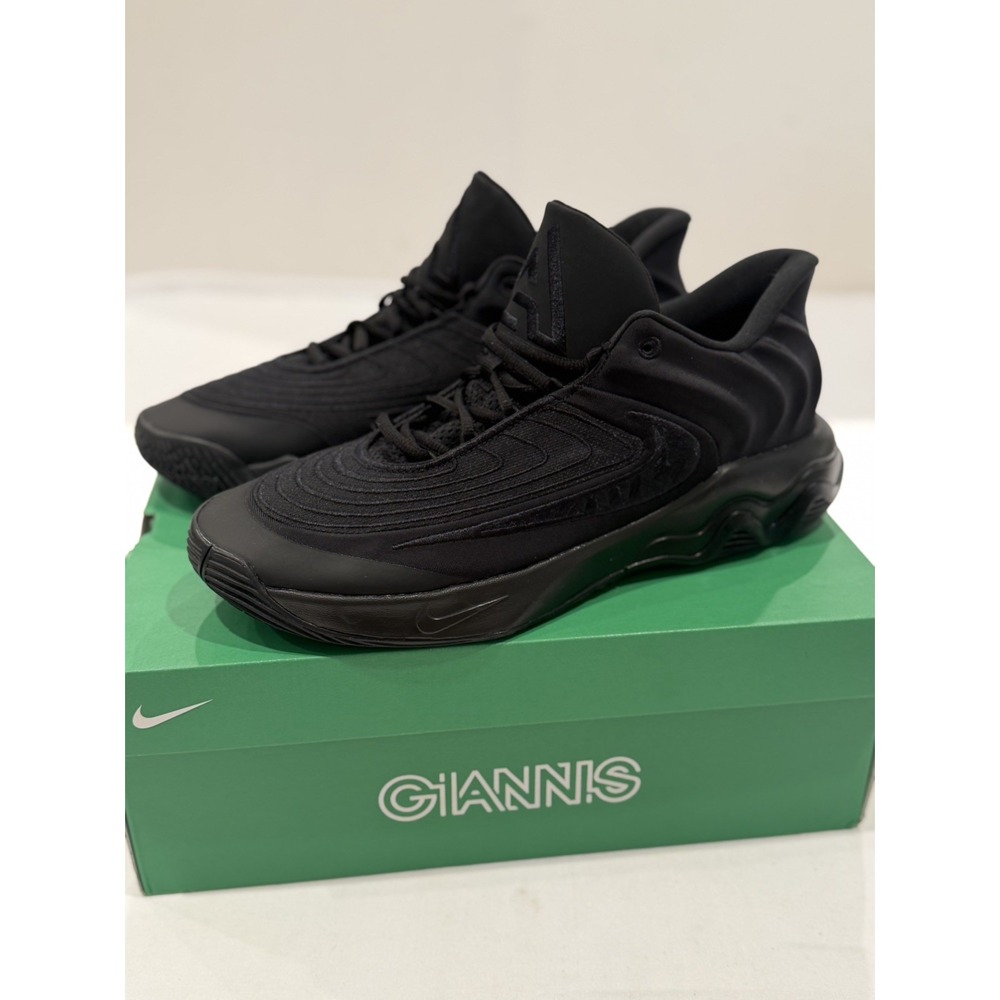 Nike Giannis Immortality 4 Triple Black Basketball Shoes Mens 12 NEW FQ3680-003
